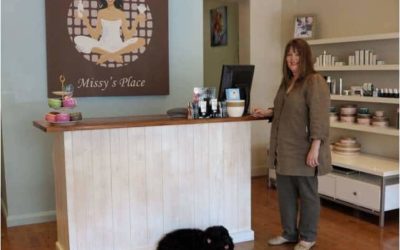 Kylie Kindred takes her dog Panda to work