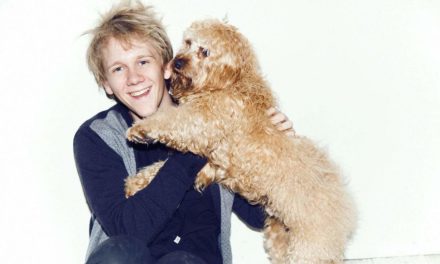 Comedian Josh Thomas and his dog, John